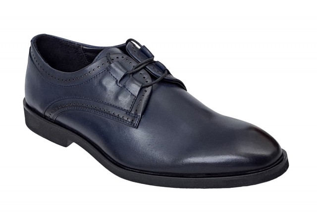 Pantofi barbati din piele naturala bleumarin Alexander 177